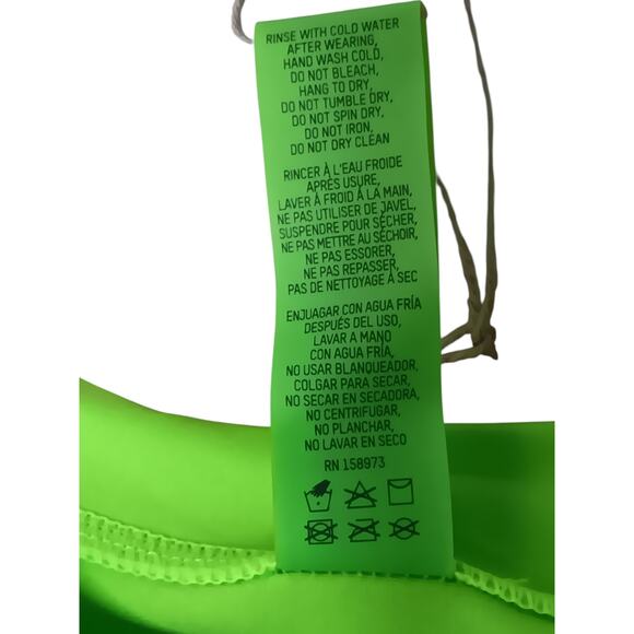 New with Tags Skims Recycled Swim Dress Neon Green Size L - Picture 14 of 14